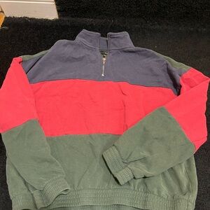 Colorblock Half-Zip Sweatshirt